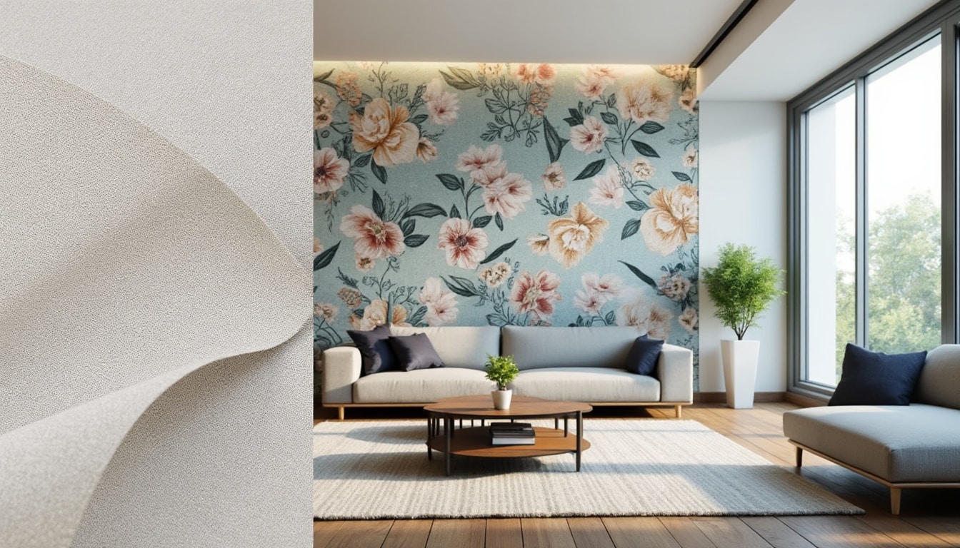 découvrez les différences entre le papier peint intissé et le papier peint vinyle : composition, pose, résistance et usages pour bien choisir votre revêtement mural.
