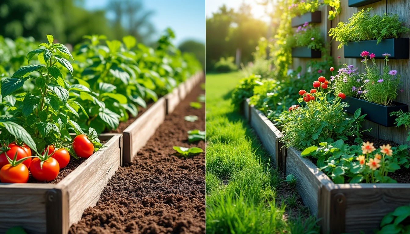découvrez les principales différences entre un potager surélevé et un potager vertical : avantages, utilisation, gain de place et conseils pour choisir la solution idéale selon votre espace et vos besoins.