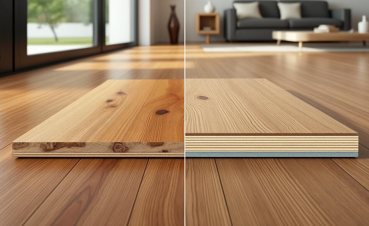 découvrez les différences entre parquet massif et parquet contrecollé : caractéristiques, avantages, prix et conseils pour bien choisir votre revêtement de sol.