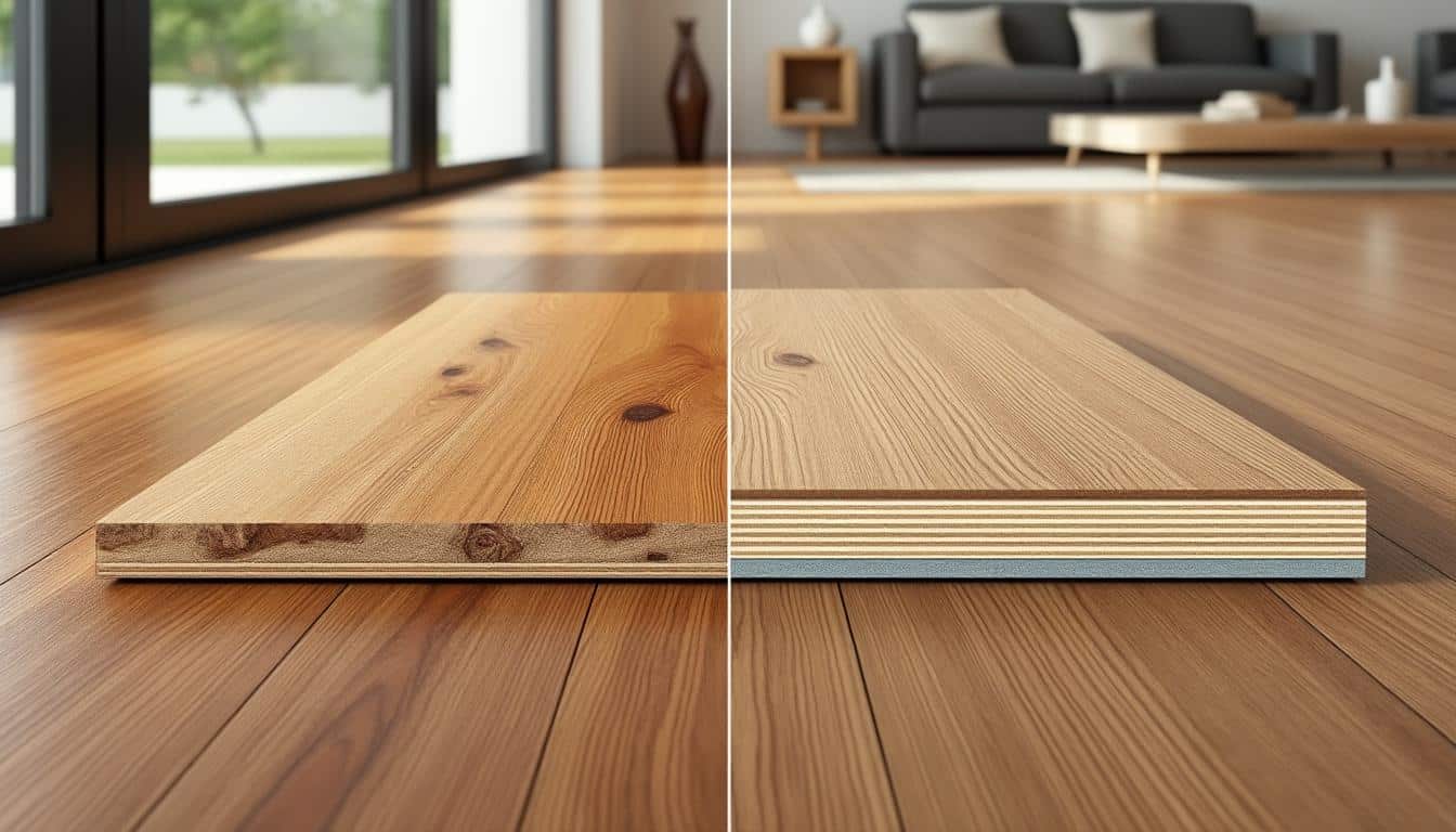 découvrez les différences entre parquet massif et parquet contrecollé : caractéristiques, avantages, prix et conseils pour bien choisir votre revêtement de sol.