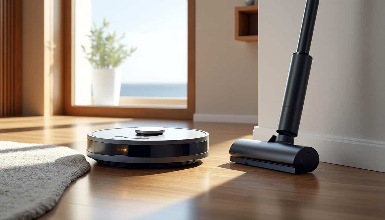 découvrez les principales différences entre un robot aspirateur et un aspirateur balai pour choisir l'appareil de nettoyage le mieux adapté à vos besoins.