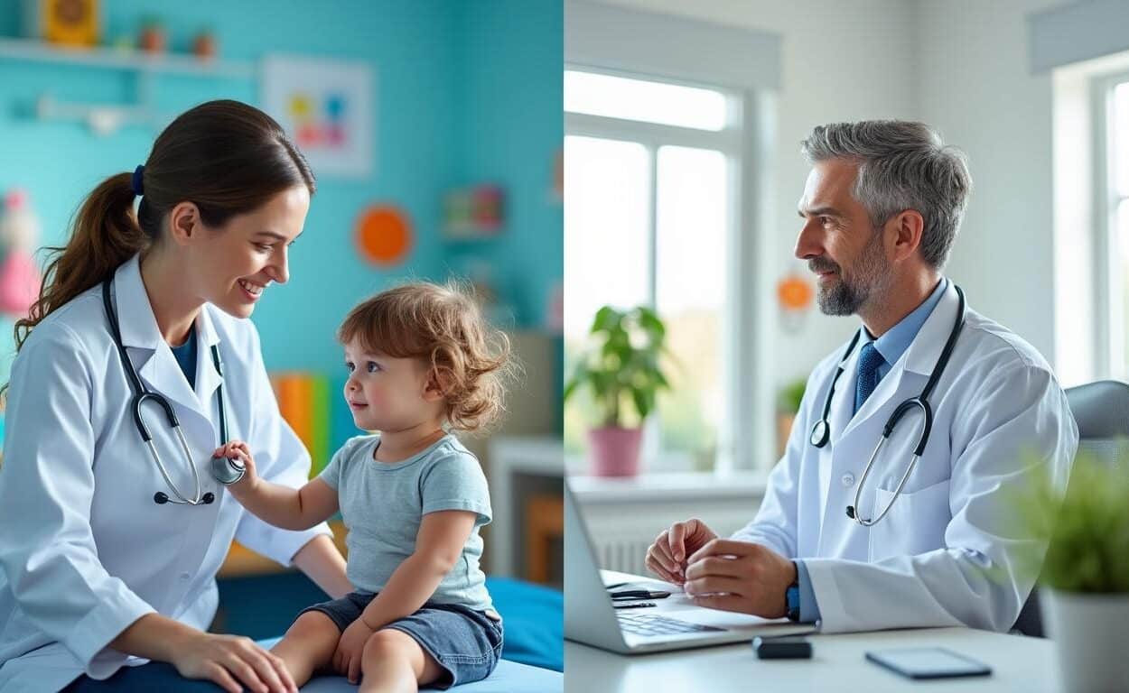 découvrez les différences entre un pédiatre et un médecin généraliste pour enfants, leurs rôles spécifiques et quand consulter l'un ou l'autre pour la santé de votre enfant.