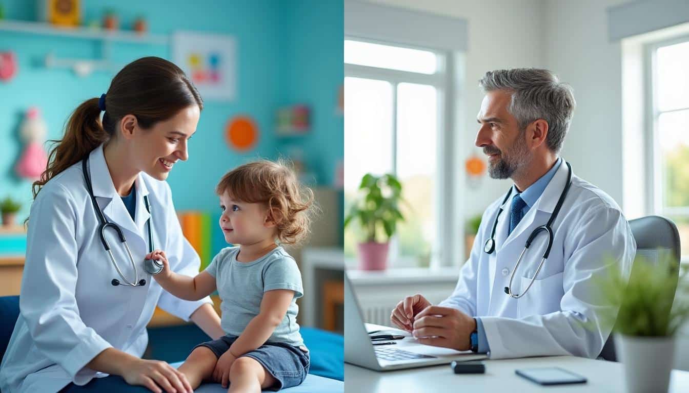 découvrez les différences entre un pédiatre et un médecin généraliste pour enfants, leurs rôles spécifiques et quand consulter l'un ou l'autre pour la santé de votre enfant.