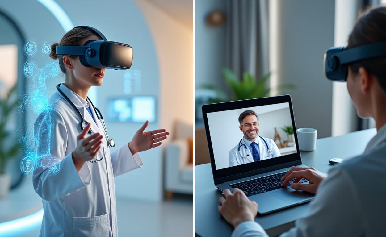 découvrez les différences entre la consultation en réalité virtuelle et la vidéoconsultation, leurs avantages et comment choisir la meilleure option pour vos besoins médicaux.