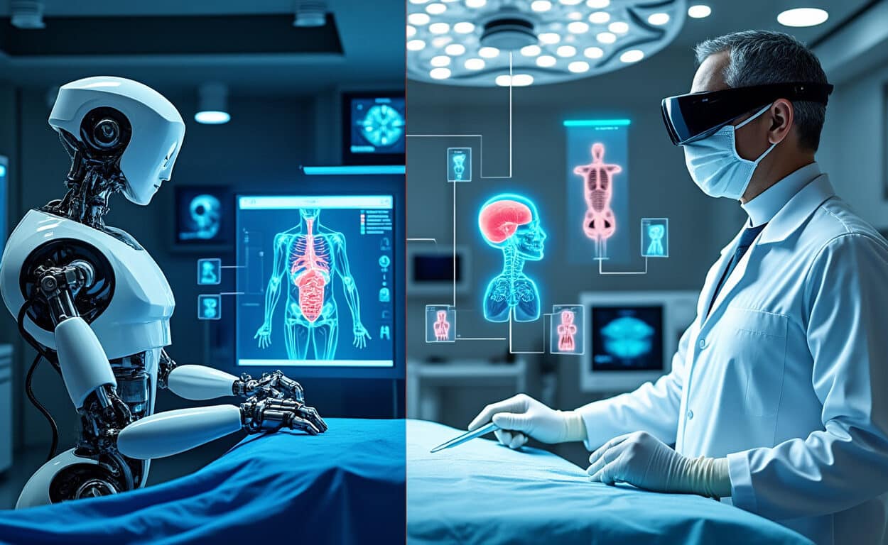 découvrez les différences clés entre un robot chirurgical et un chirurgien assisté par intelligence artificielle, et comprenez leurs rôles respectifs en chirurgie moderne.