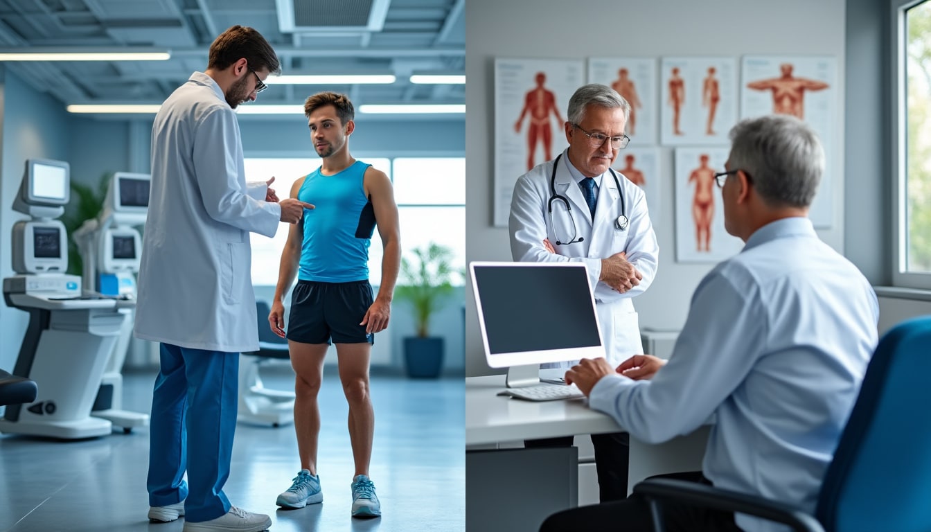 découvrez quand consulter un spécialiste en médecine du sport ou un médecin généraliste en cas de blessure, pour un diagnostic précis et un traitement adapté.