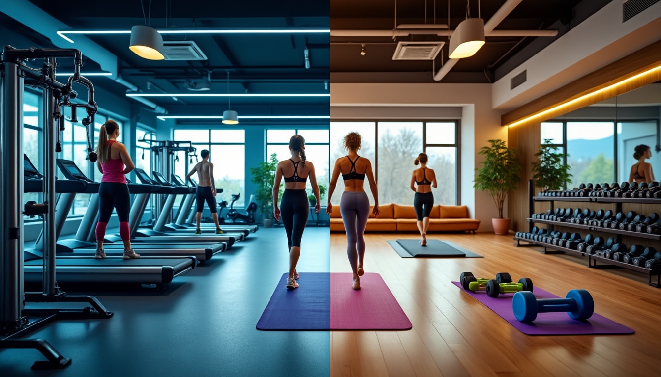découvrez les principales différences entre l'entraînement en salle et l'entraînement à domicile pour choisir la méthode qui correspond le mieux à vos objectifs fitness et votre mode de vie.