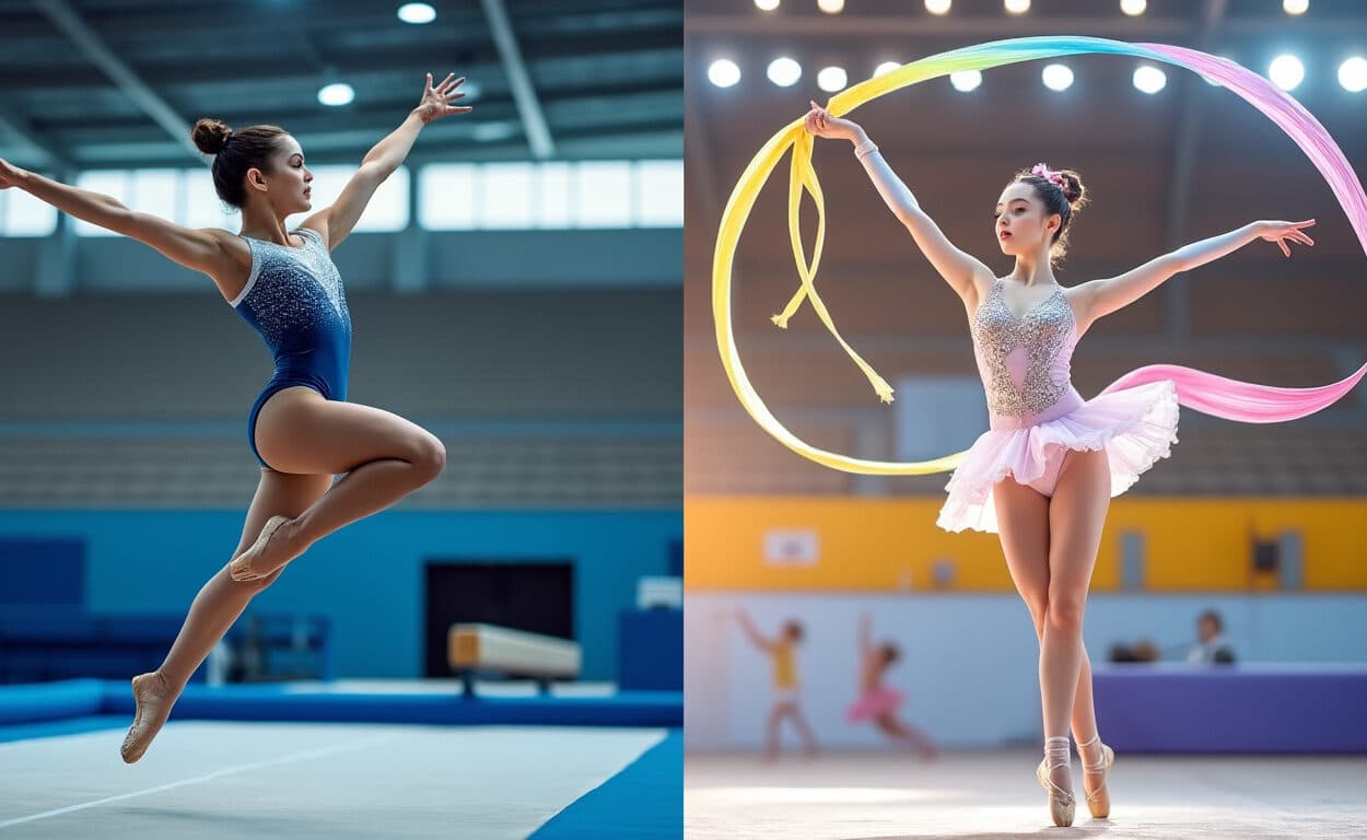 découvrez les principales différences entre la gymnastique artistique et la gymnastique rythmique, leurs disciplines, les techniques et les équipements utilisés.
