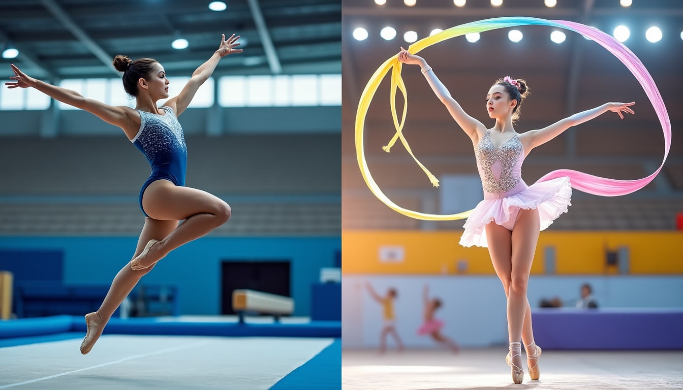découvrez les principales différences entre la gymnastique artistique et la gymnastique rythmique, leurs disciplines, les techniques et les équipements utilisés.
