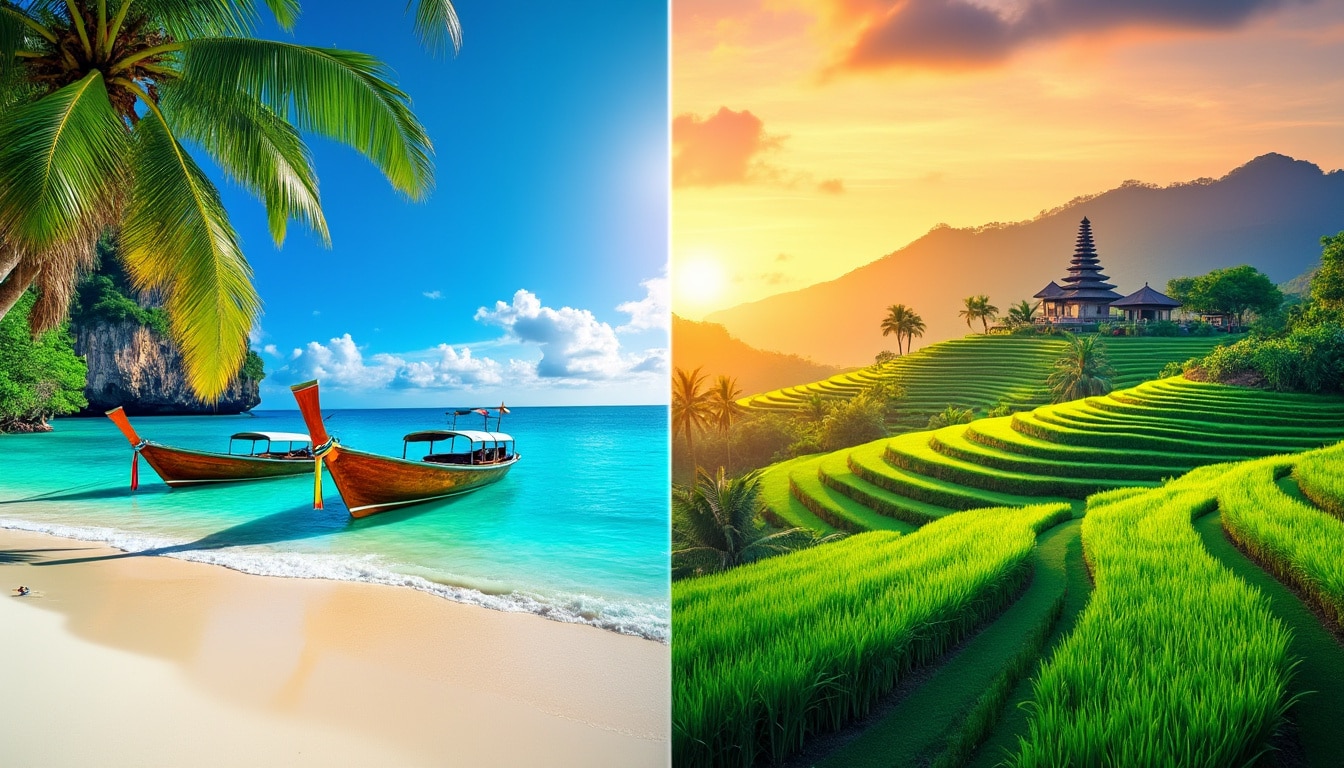 découvrez les différences entre la thaïlande et bali pour choisir la destination idéale de votre premier voyage en asie, entre culture, paysages et activités.