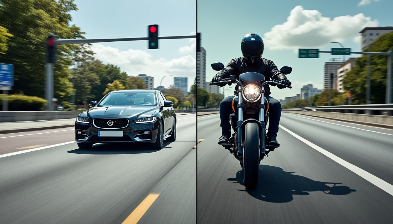 découvrez les principales différences entre le code de la route pour les voitures et pour les motos, et préparez-vous efficacement à vos examens de conduite.