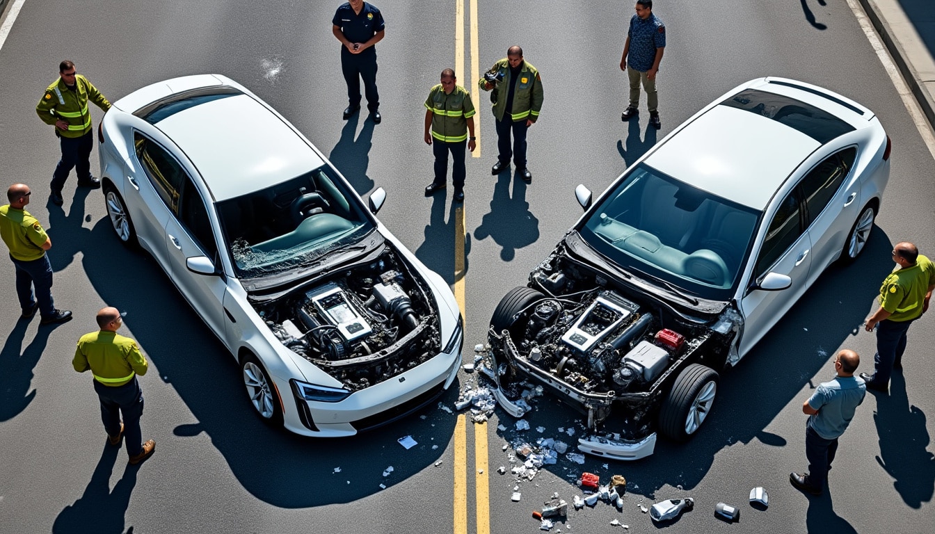 découvrez les différences cruciales entre une voiture électrique et une hybride en cas d'accident, pour mieux comprendre les risques et les mesures de sécurité associées.