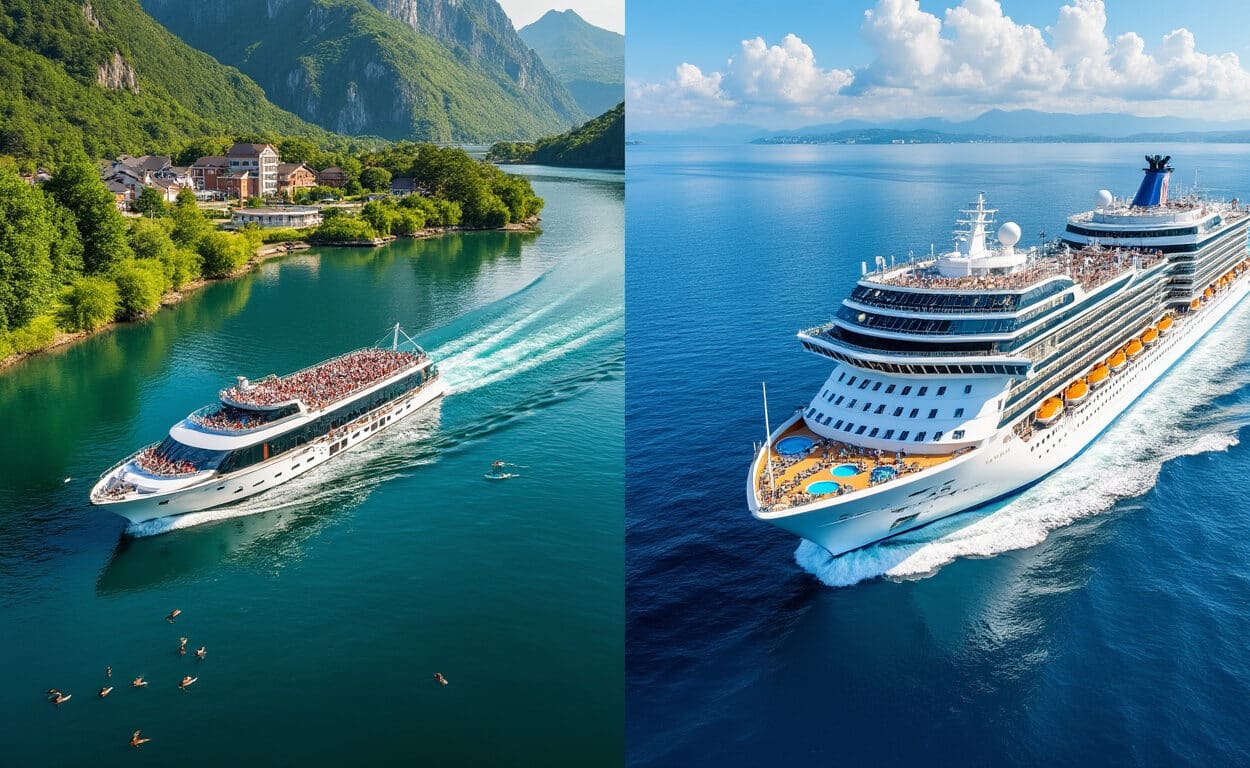 découvrez les principales différences entre une croisière fluviale et une croisière en mer, leurs ambiances, itinéraires et expériences uniques pour choisir la meilleure option de voyage.