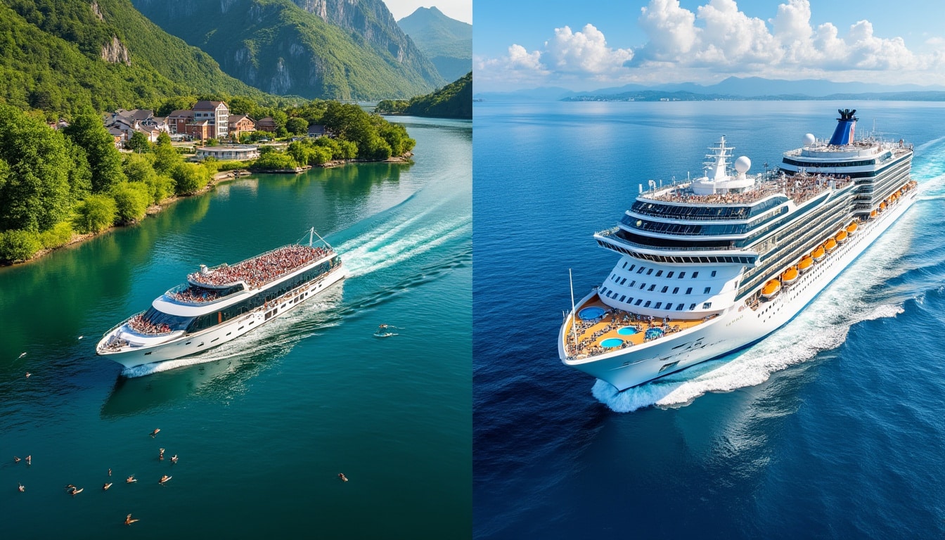découvrez les principales différences entre une croisière fluviale et une croisière en mer, leurs ambiances, itinéraires et expériences uniques pour choisir la meilleure option de voyage.