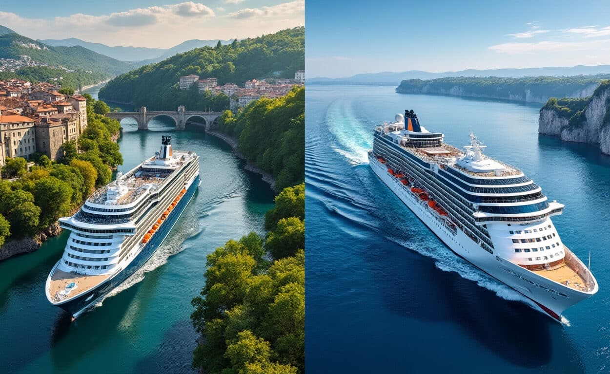 découvrez les différences entre croisière fluviale et croisière maritime : itinéraires, navires, escales et expériences à bord.