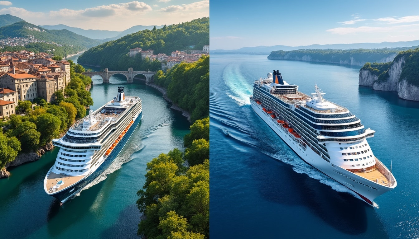 découvrez les différences entre croisière fluviale et croisière maritime : itinéraires, navires, escales et expériences à bord.