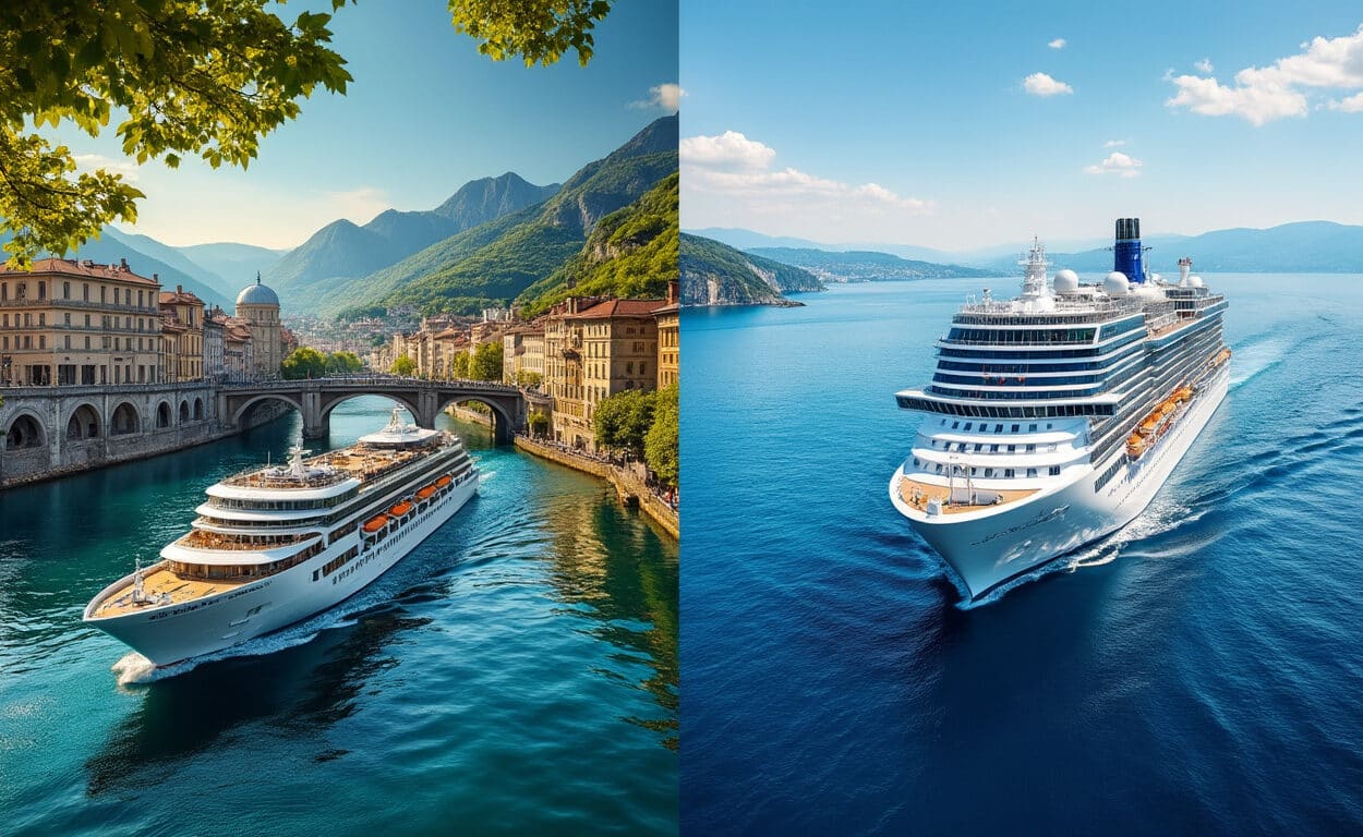 découvrez les différences entre croisière fluviale et croisière maritime : itinéraires, paysages, escales et expériences à bord.