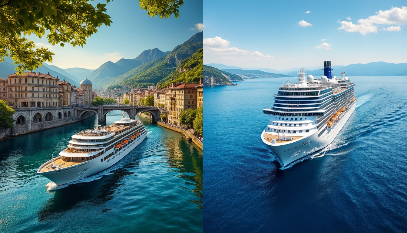 découvrez les différences entre croisière fluviale et croisière maritime : itinéraires, paysages, escales et expériences à bord.